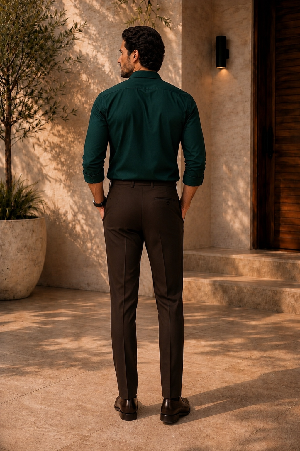 Urban Heritage Shirt & Brown Trouser Collection – 10 Colour Combo