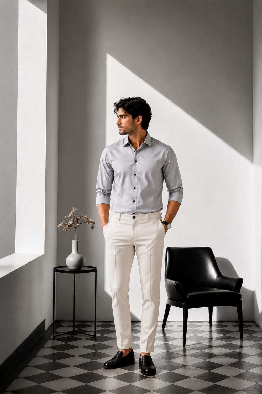 Royal Formals Shirt & Cream Trouser Collection – 10 Signature Colours Men's Complete Outfit