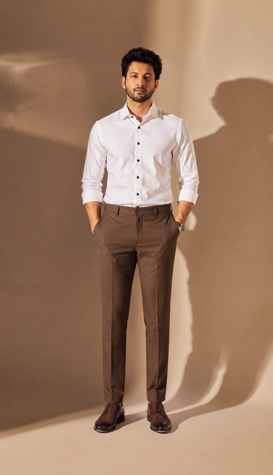 Modern Heritage Shirt & Brown Trouser Series – 10 Colour Selection