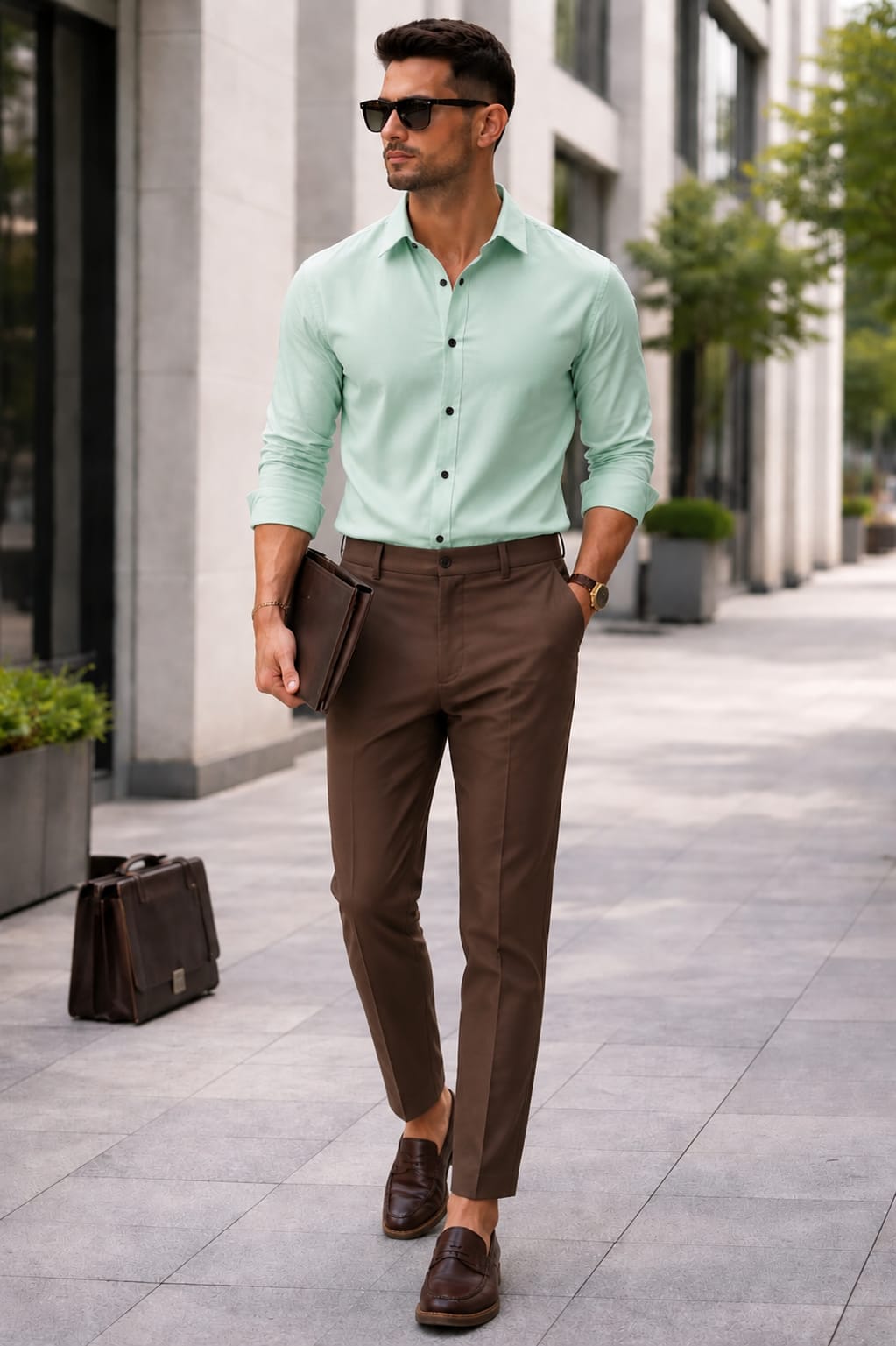 Heritage Shirt & Brown Trouser Edit – 10 Colour Men's Collection