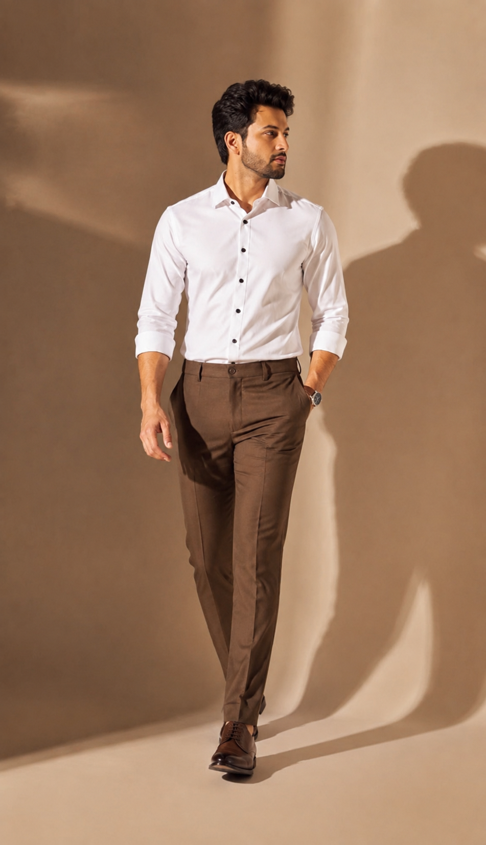 Modern Heritage Shirt & Brown Trouser Series – 10 Colour Selection