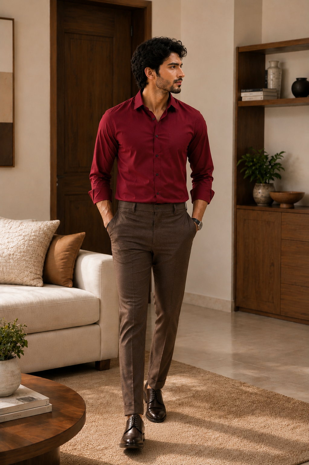Modern Heritage Shirt & Brown Trouser Series – 10 Colour Selection
