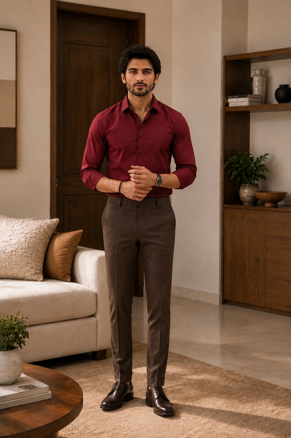 Modern Heritage Shirt & Brown Trouser Series – 10 Colour Selection