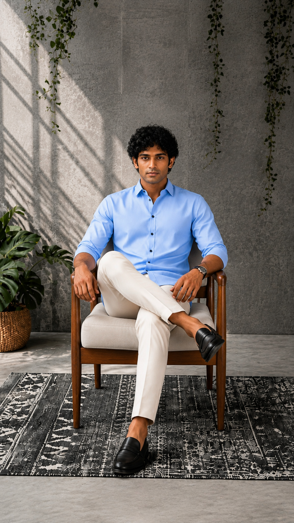 Royal Formals Shirt & Cream Trouser Collection – 10 Signature Colours Men's Complete Outfit