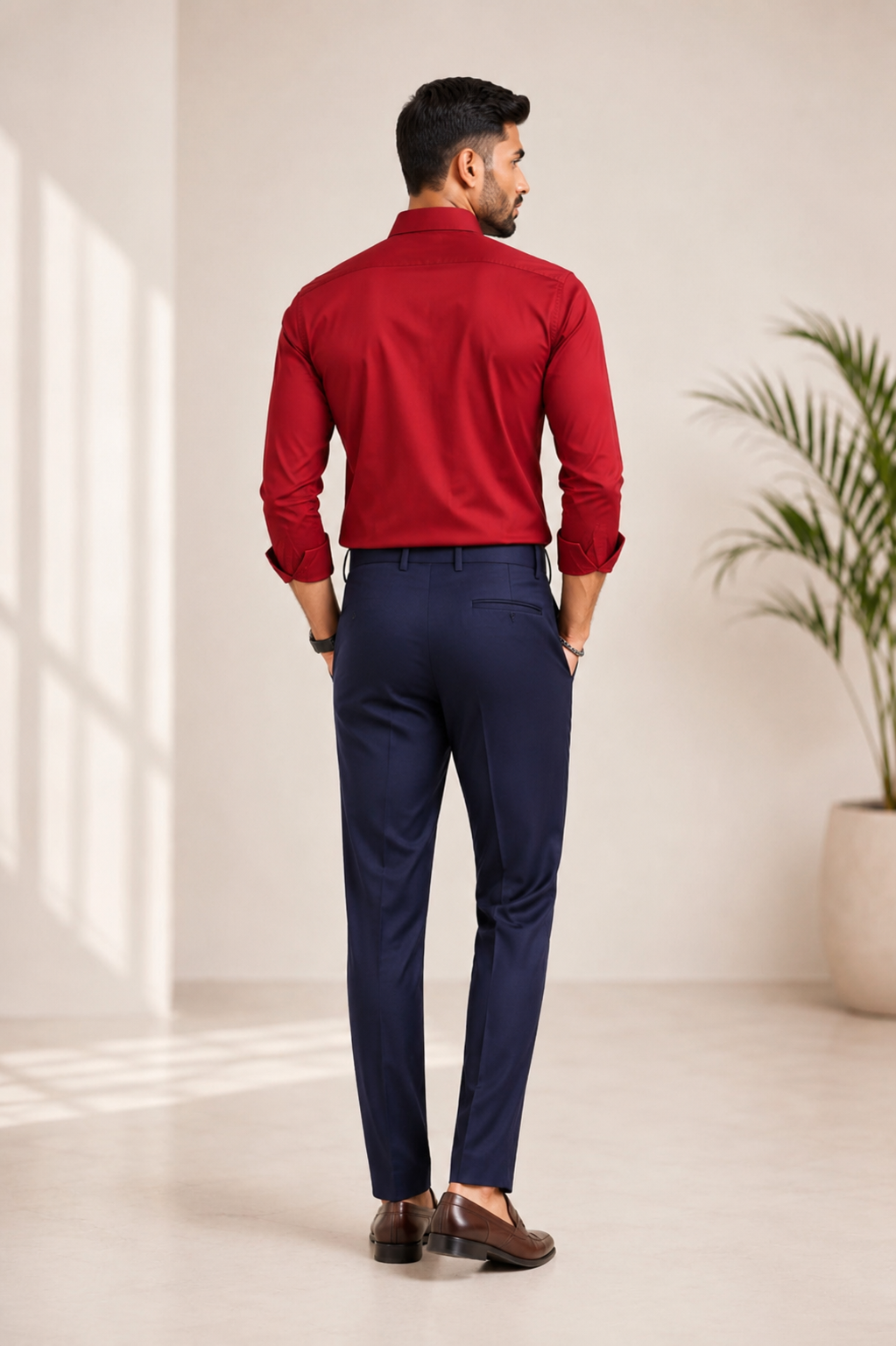 Elite Line Shirt & Navy Blue Trouser Collection – 10 Colour Combo