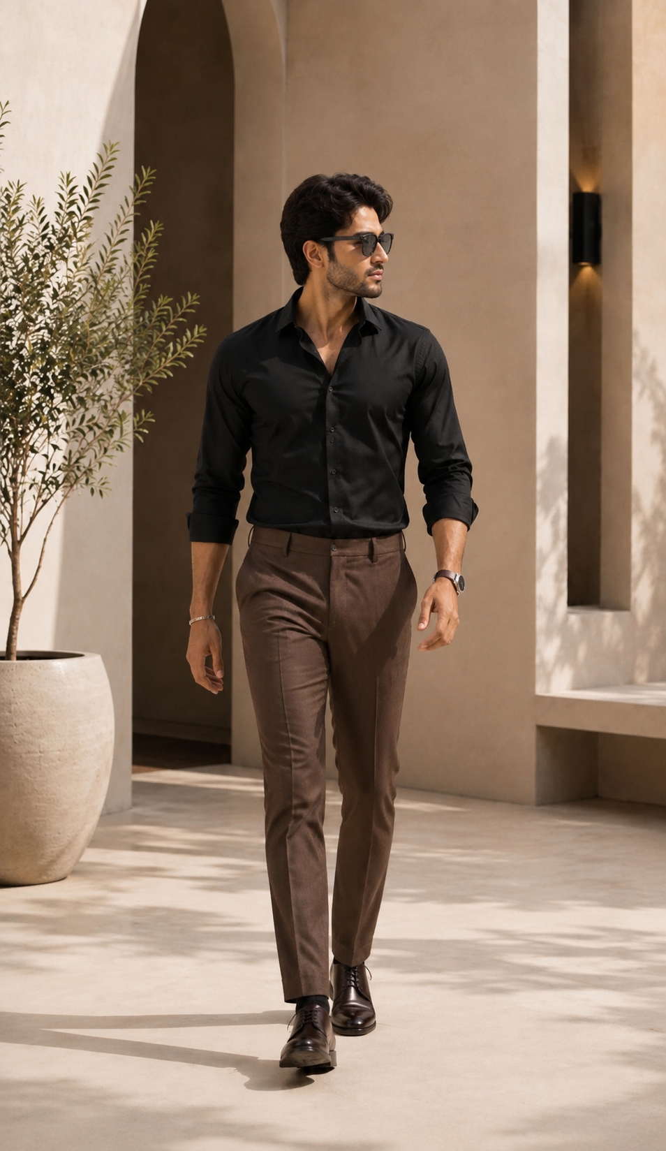 Modern Heritage Shirt & Brown Trouser Series – 10 Colour Selection