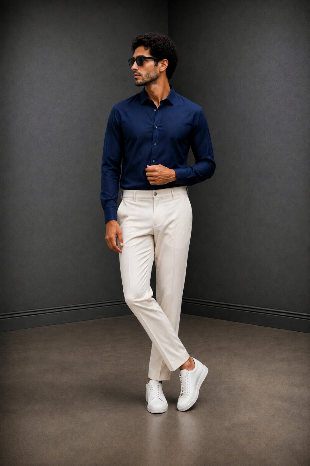 Royal Formals Shirt & Cream Trouser Collection – 10 Signature Colours Men's Complete Outfit