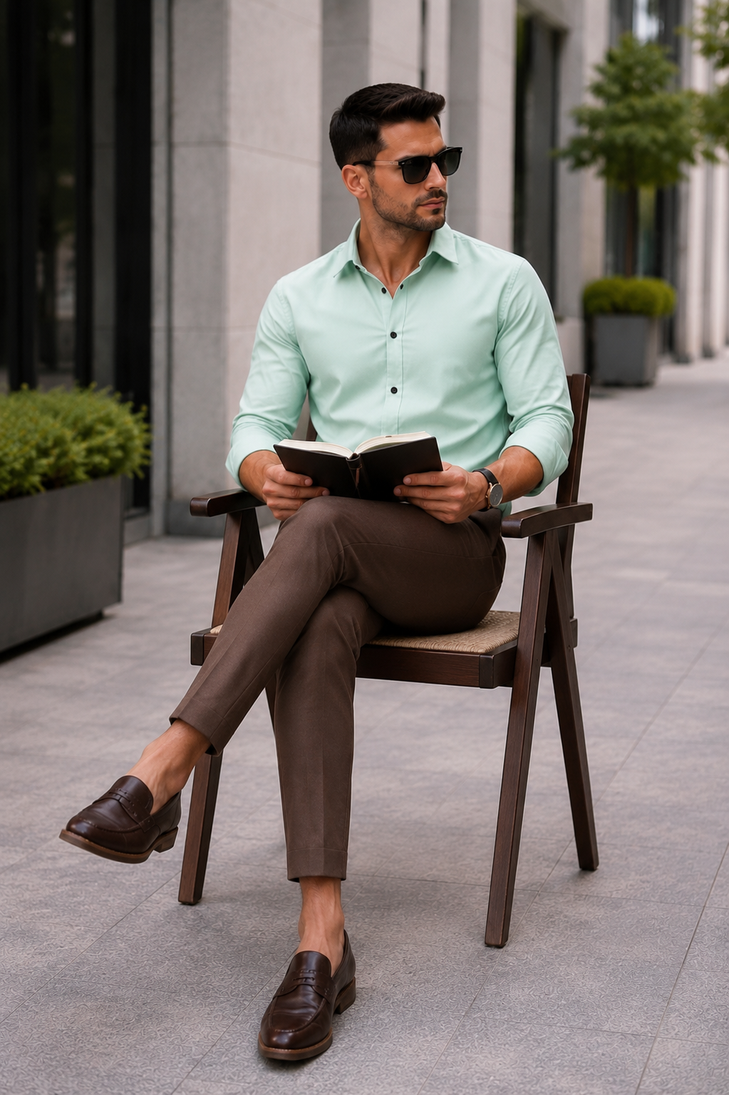 Modern Heritage Shirt & Brown Trouser Series – 10 Colour Selection