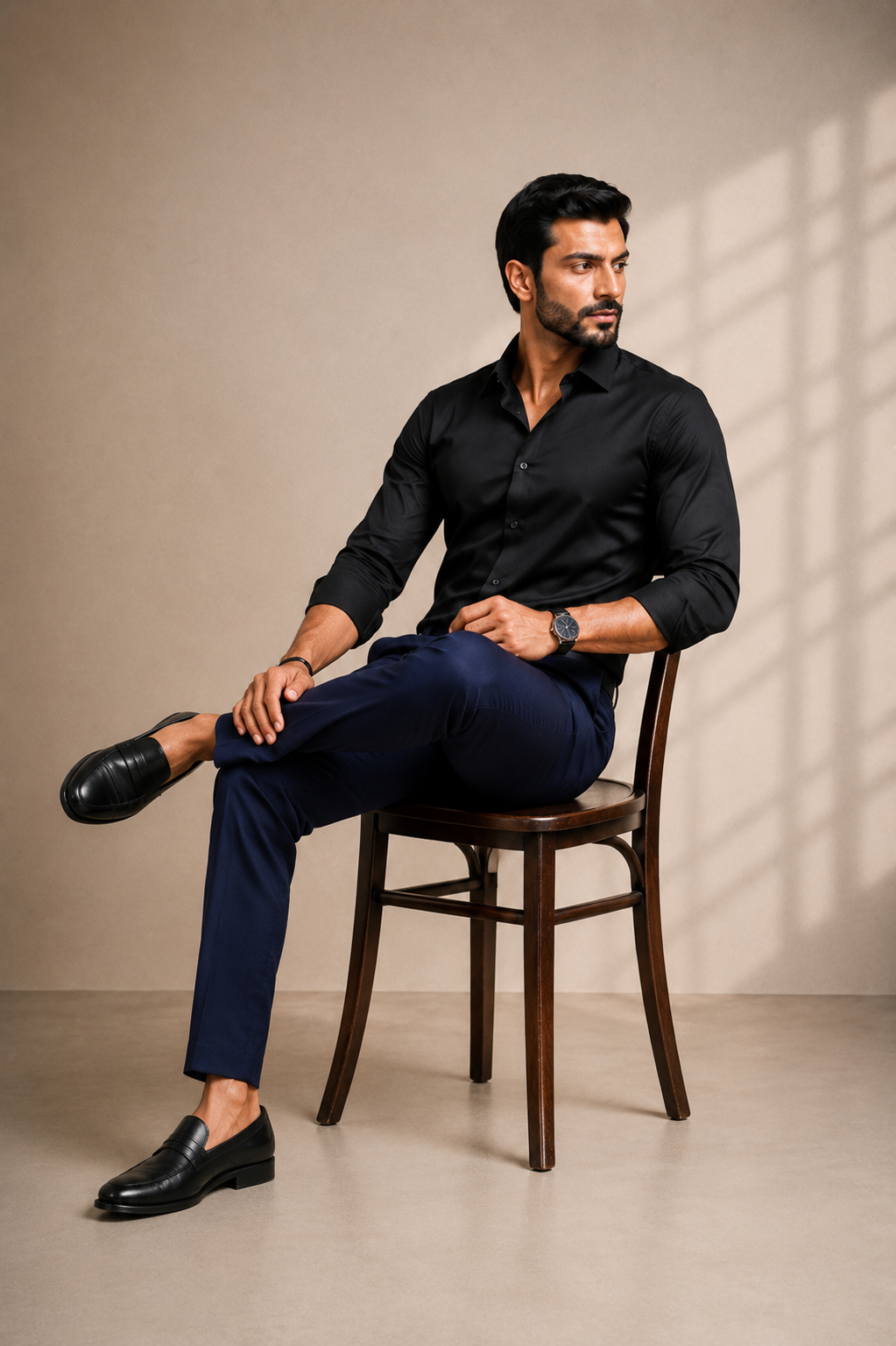 Elite Line Shirt & Navy Blue Trouser Collection – 10 Colour Combo