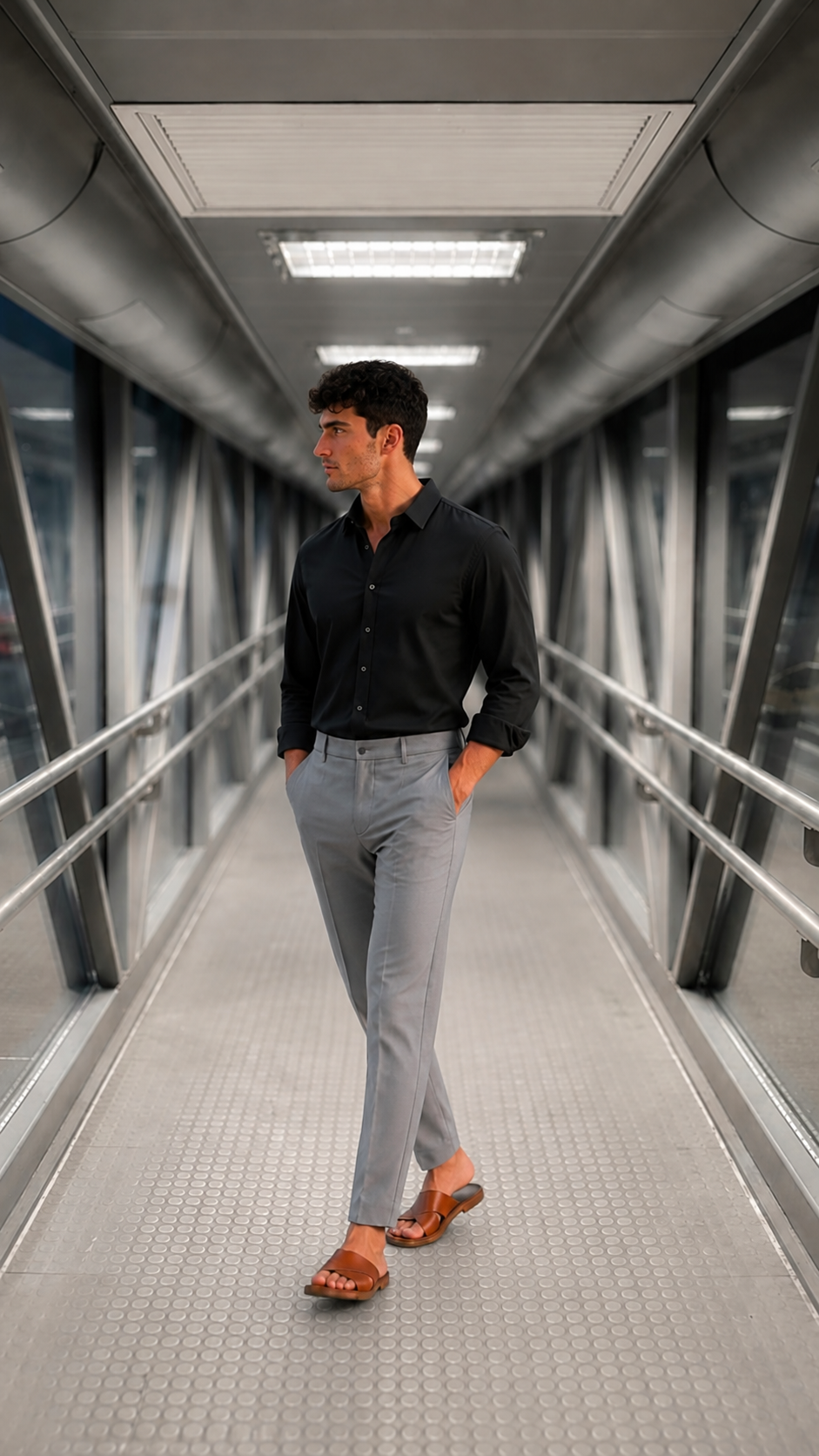 Signature Wardrobe Shirt & Grey Trouser Set – 10 Colour Collection